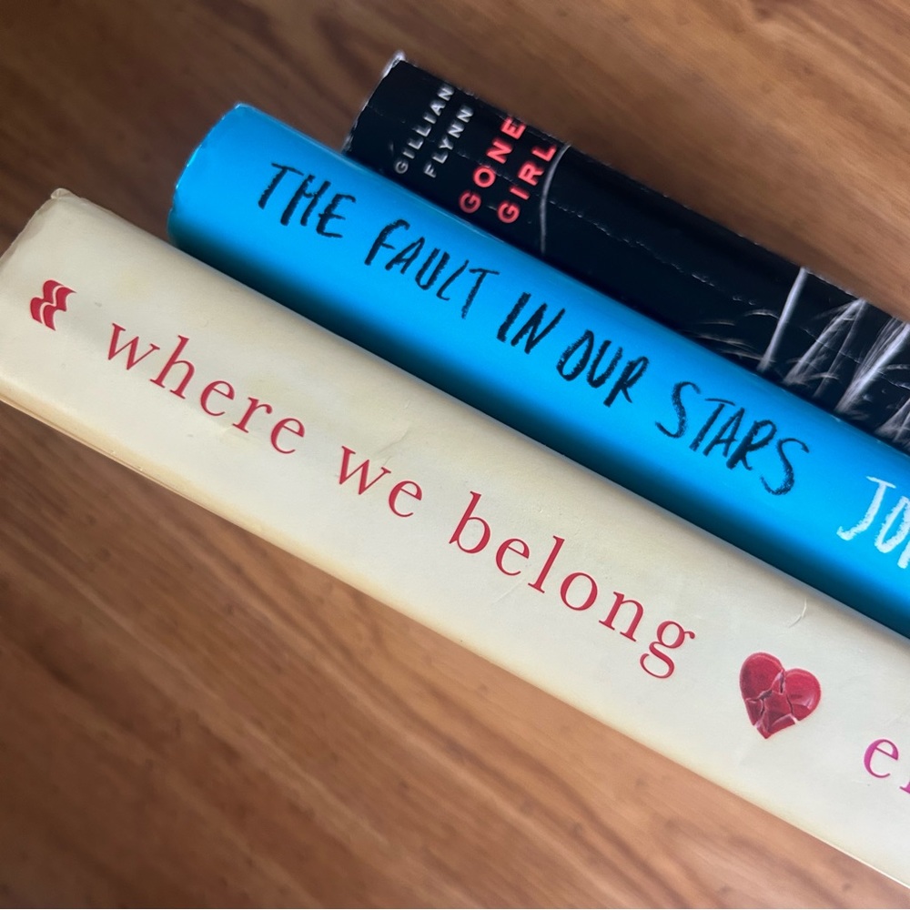 SET OF THREE BOOKS - Gone Girl, The Fault in our Stars, Where we Belong